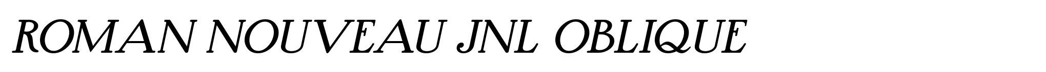 Roman Nouveau JNL Oblique image